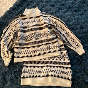 LOFT sweater skirt set XS